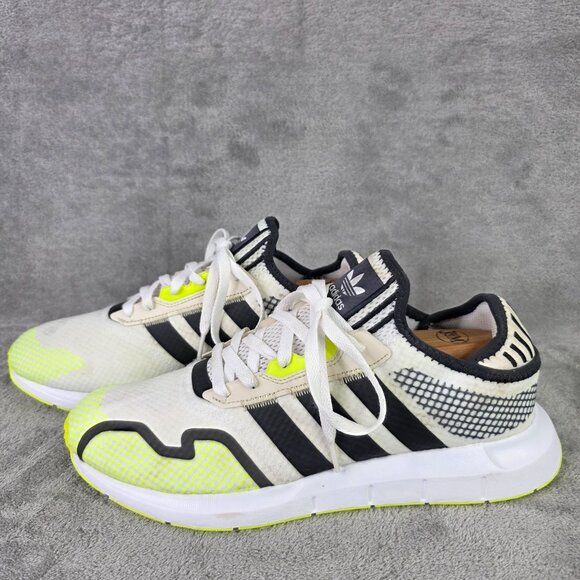 Mens Adidas Swift Run Running Shoes Neon Yellow & Black Sneakers Size 11.5 - Picture 3 of 8